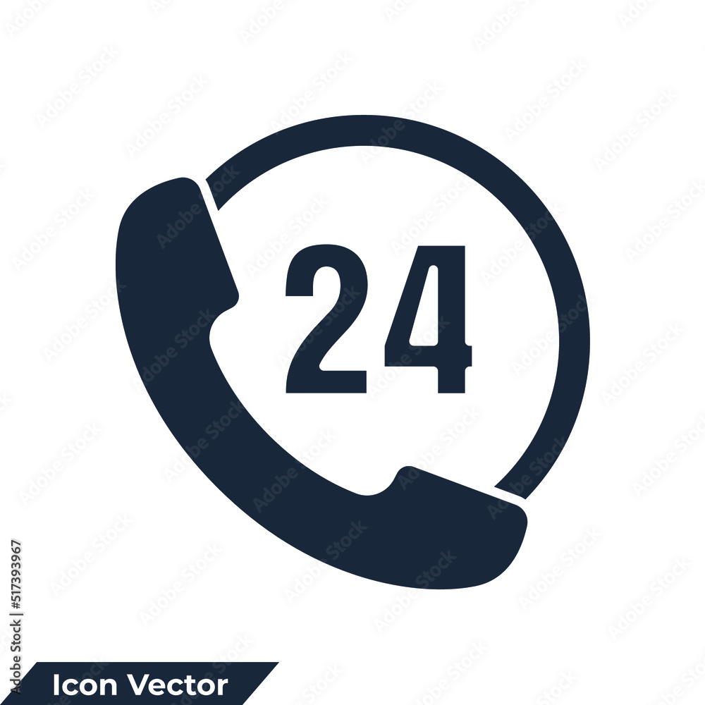 support icon logo vector illustration. 24/7 hotline symbol template for graphic and web design collection support icon logo vector illustration. 24/7 hotline symbol template for graphic and web design collection
