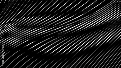 Wallpaper Mural linear shiny abstract motion background. Digital abstract Waving Lines. lines displace wave. minimal lines abstract futuristic tech background Torontodigital.ca