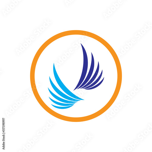 Wing Logo Template vector icon illustration design