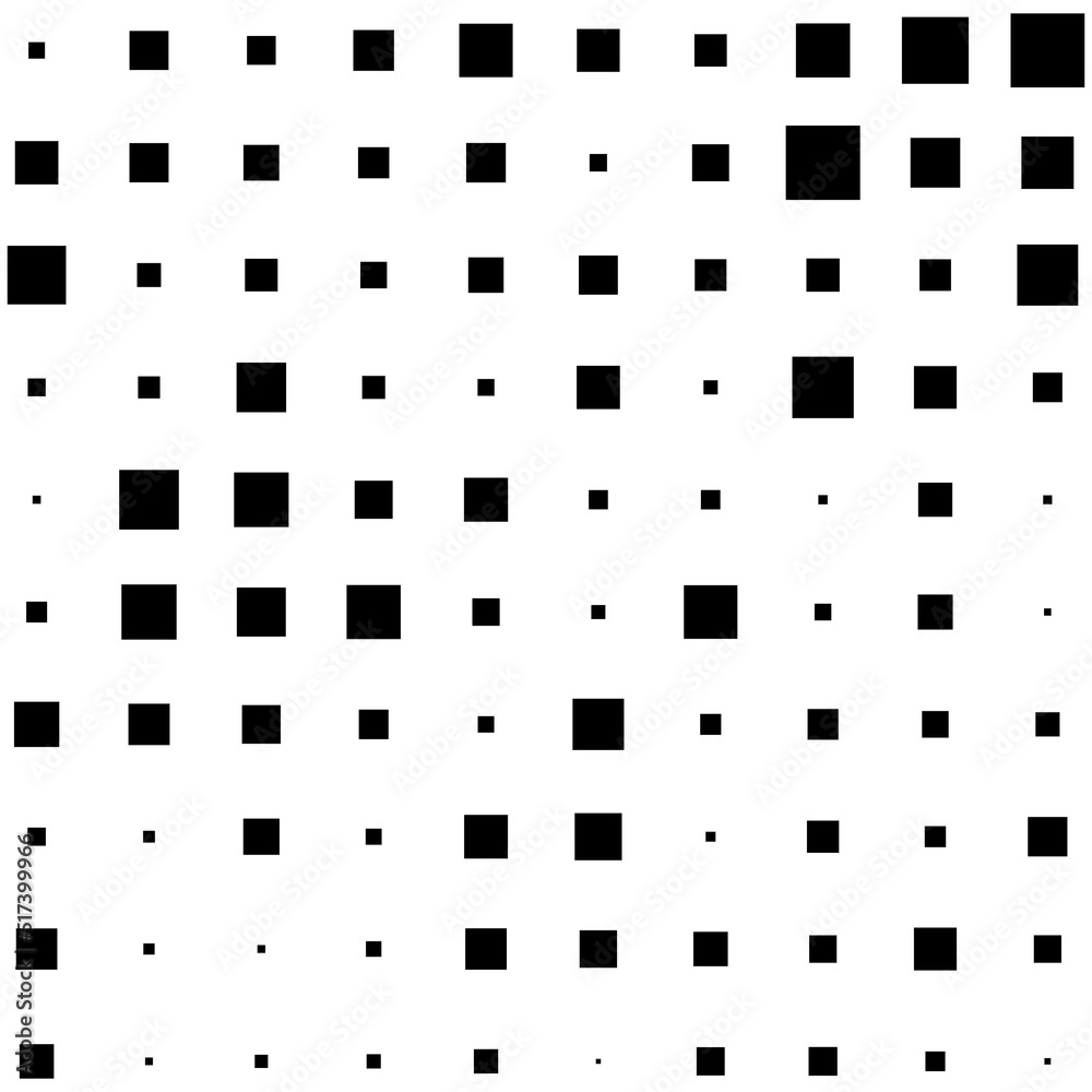 Black squares random pattern background. Abstract halftone. Vector illustration. Black squares random pattern background. Abstract halftone. Vector illustration.
