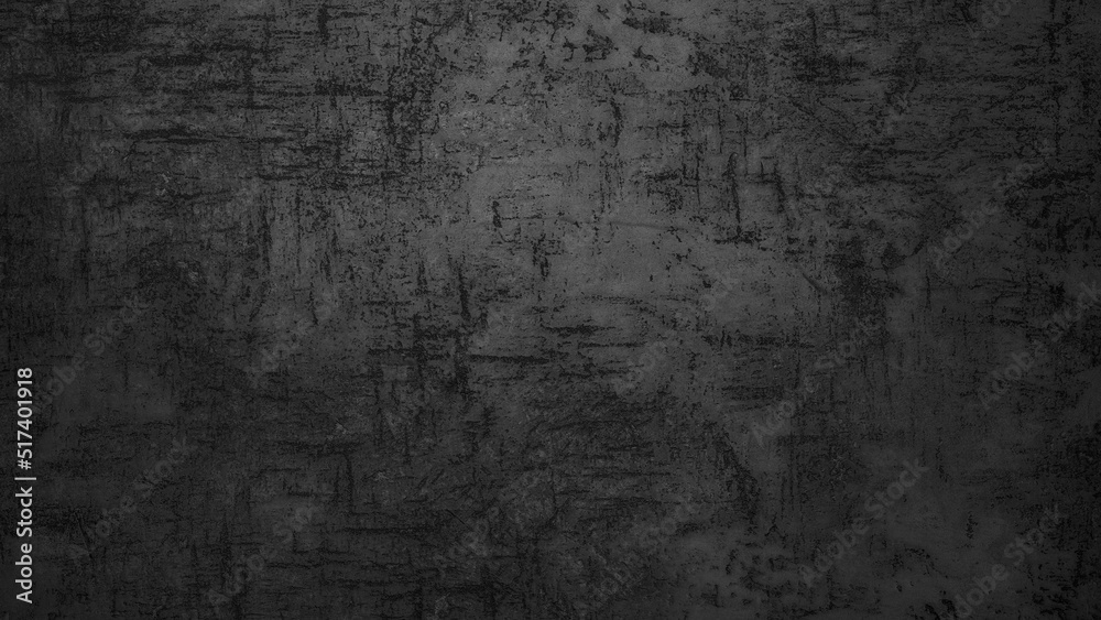 Fototapeta premium Black or dark gray rough concrete stone texture background