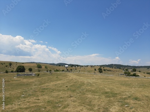 Mountain Bjelasnica summer landscape near Lukomir, Bosnia and Herzegovina
