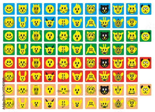 Smiley Animal, Farbfläche