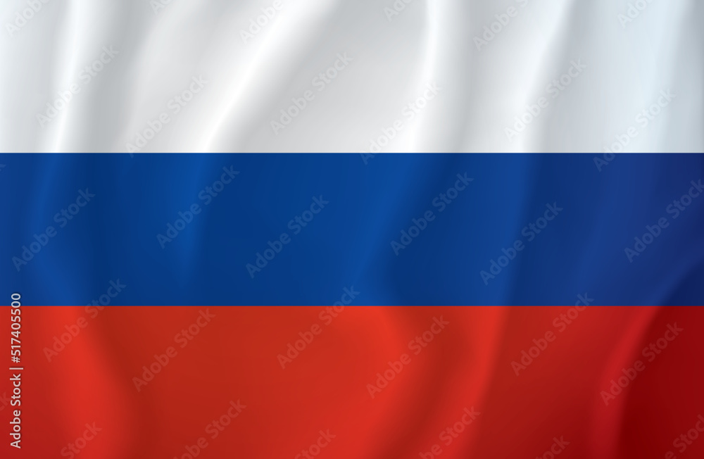 Fototapeta premium Flag of Russia. Vector drawing sign