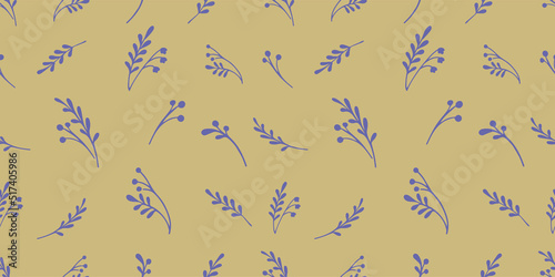 Herbs vector seamless pattern. Retro botanical background. Hand drawn vector illustration for paper, textile, design.
