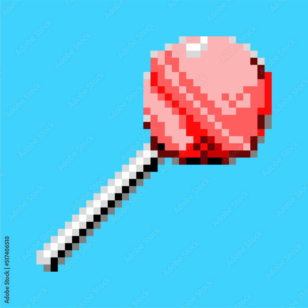Obraz premium candy in pixel art illustration