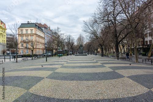 Canvas Print Square of the national theatre of Bratislava