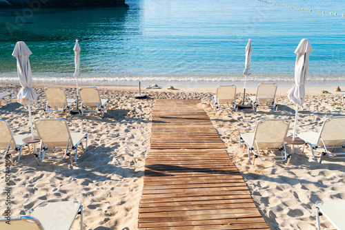 Fototapeta Naklejka Na Ścianę i Meble -  Paleokastritsa beach on Korfu, Greece