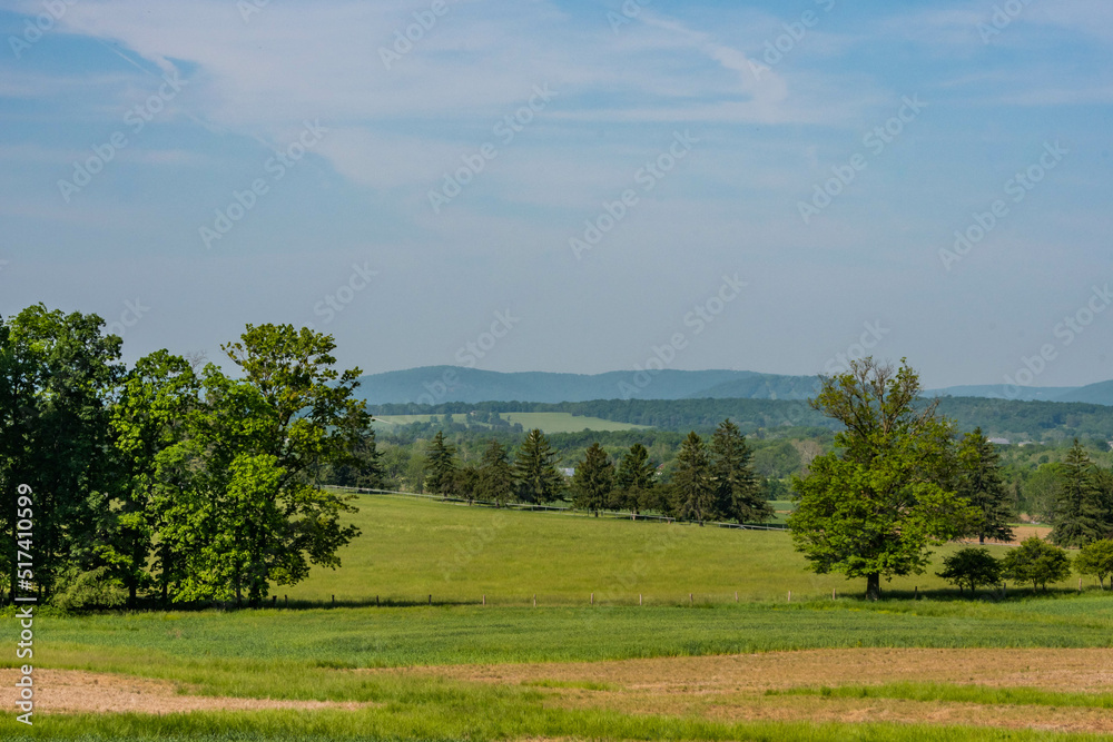 Gettysburg Battlefield on a Hot Summer Morning