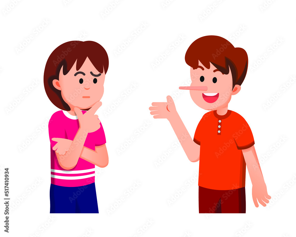a little girl suspects what her friend said a little girl suspects what her friend said
