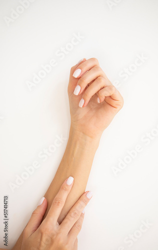 care for woman hands