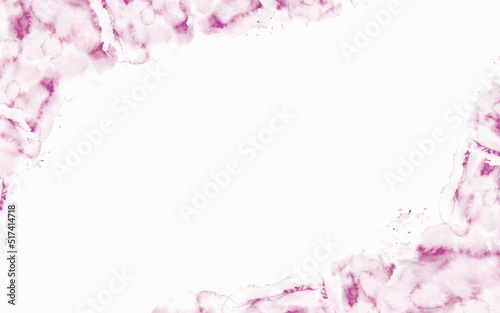 watercolor pink frame background