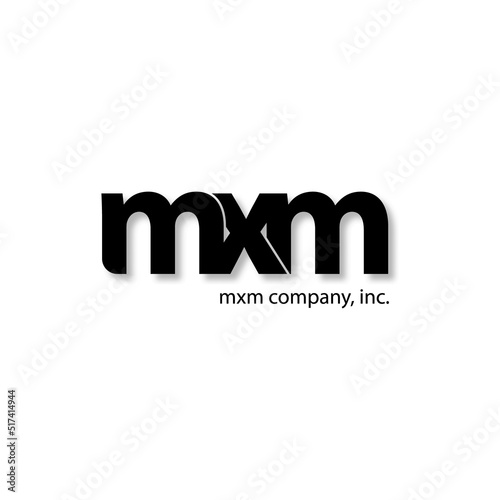 Initial Letter Alphabet Logo mxm