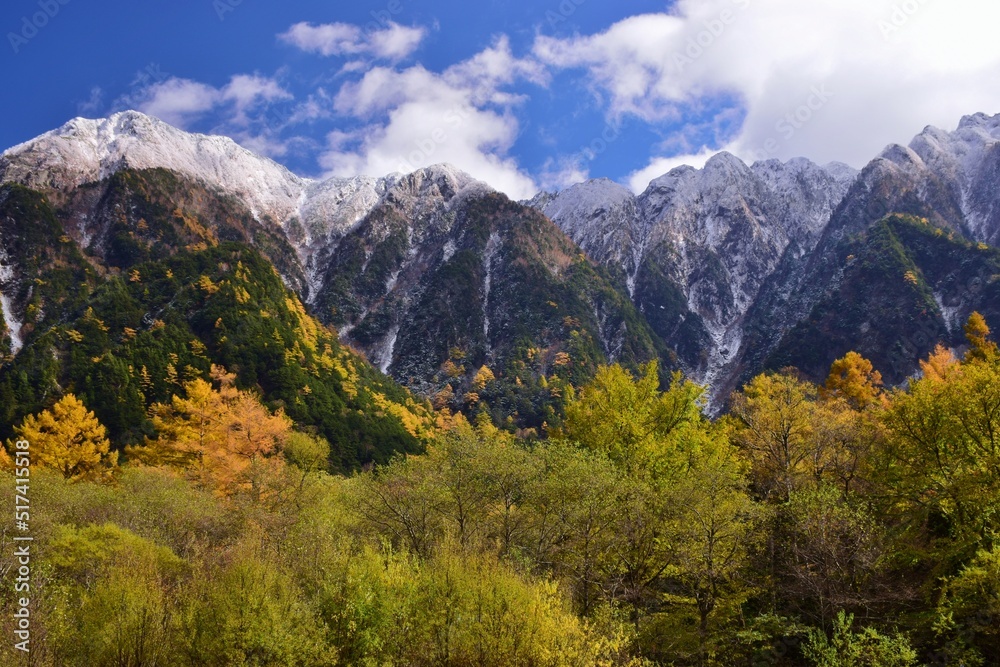 Autumn scenery in Kamikochi, Nagano