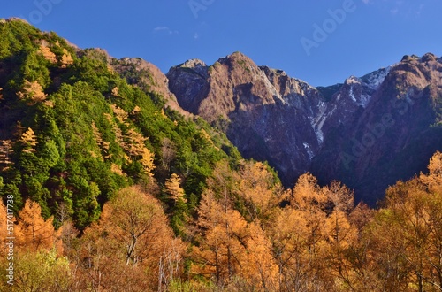 Autumn scenery in Kamikochi, Nagano