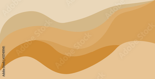 Brown shade abstract geometric background with waves.