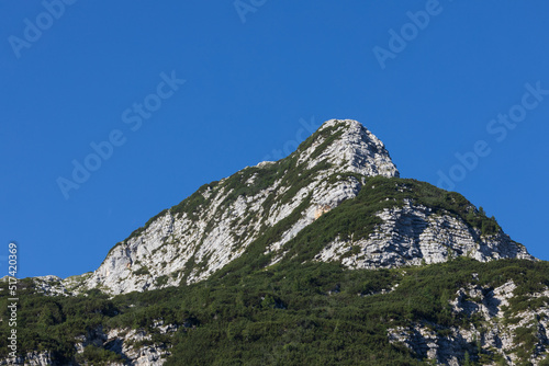 Mount Smohor above Krn Lake in Triglav National Park Julian Alps Slovenia