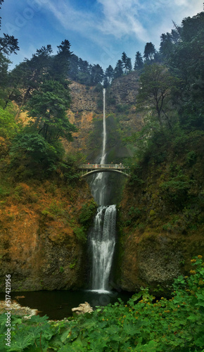 waterfall in the mountains
