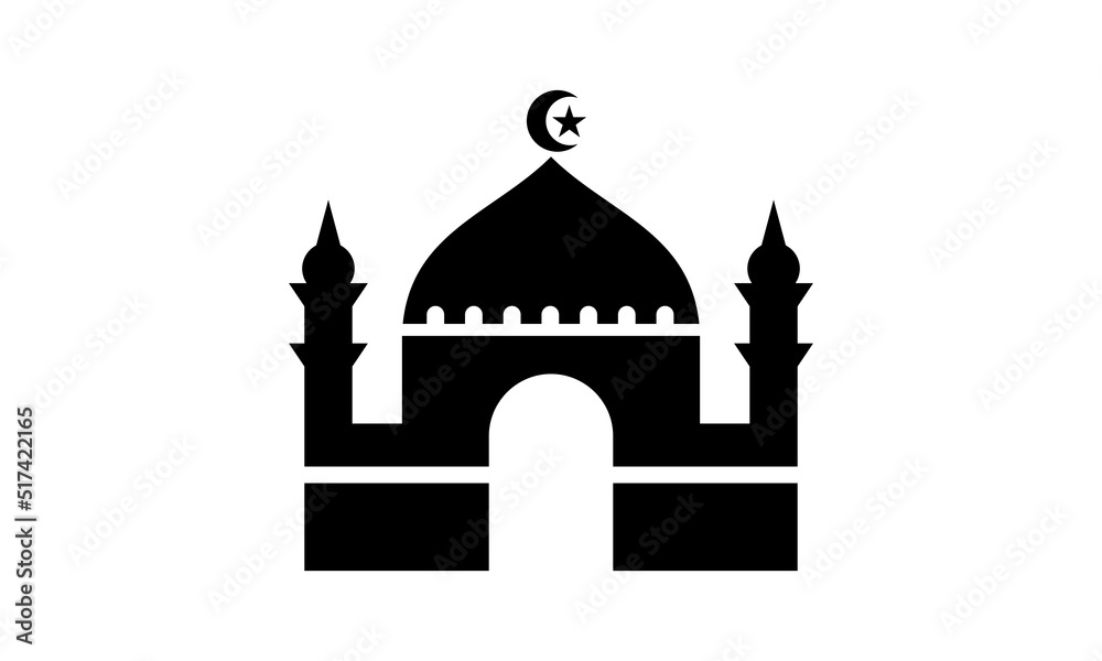 black mosque building logo