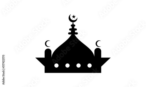 mosque silhouette vector