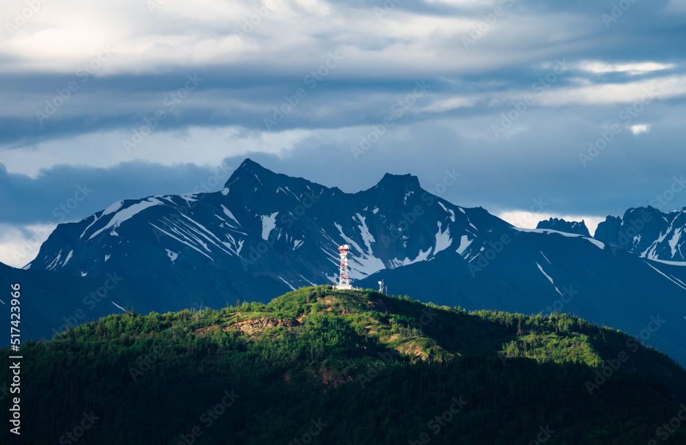 Fototapeta premium Tower on the mountain