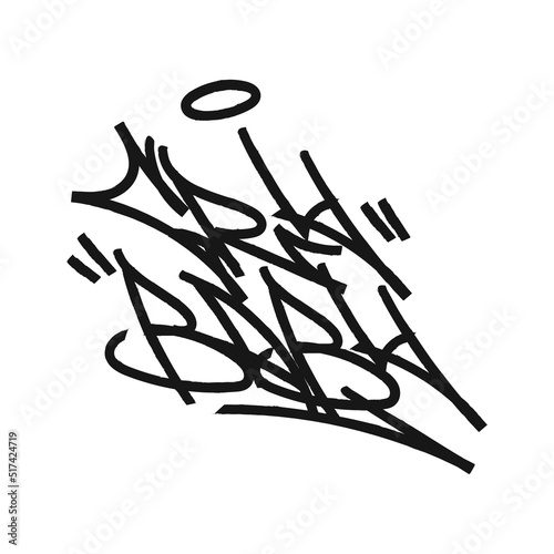 baby cry graffiti concept writing vector