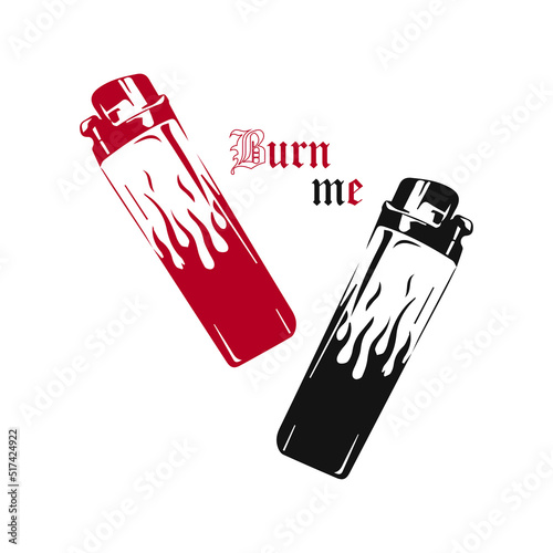 vector illustration of two matches
