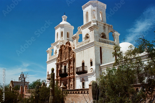 Detail San Xavier Mission Tuscon Arizona photo