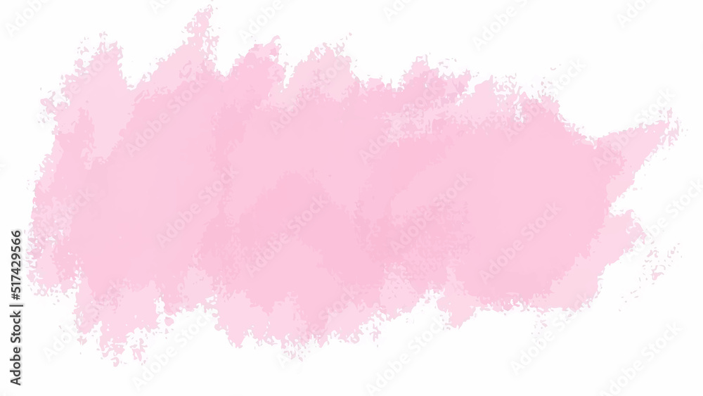 Pink watercolor background for your design, watercolor background concept, vector.