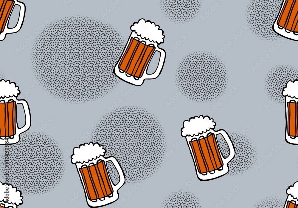 Craft Beer Print Pattern Blanket