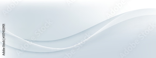 Abstract white wavy smooth and clean background. Modern soft luxury background. Vector illustration