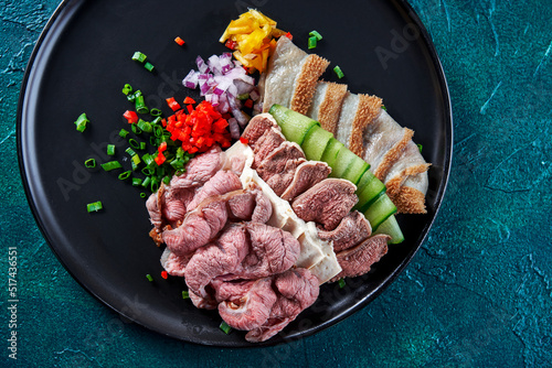 Asian gourmet beef slices