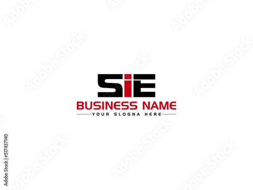 Minimalist SIE Logo Letter Design, Colorful SI s i e Logo Icon Vector Image With Creative Three Letter For All Kind Of Use