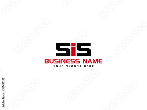 Minimalist SIS Logo Letter Design, Colorful SI s i s Logo Icon Vector Image With Creative Three Letter For All Kind Of Use