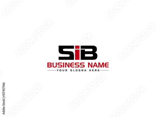 Minimalist SIB Logo Letter Design, Colorful SI s i b Logo Icon Vector Image With Creative Three Letter For All Kind Of Use