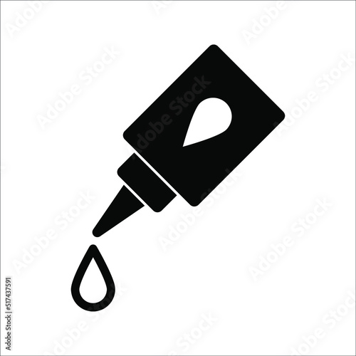 Vector glue icon. Liquid glue icon.
