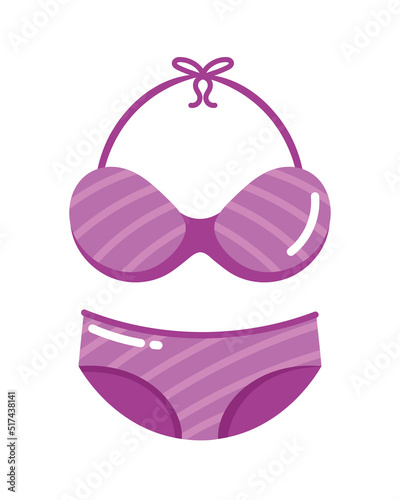 purple swimsuit fashion