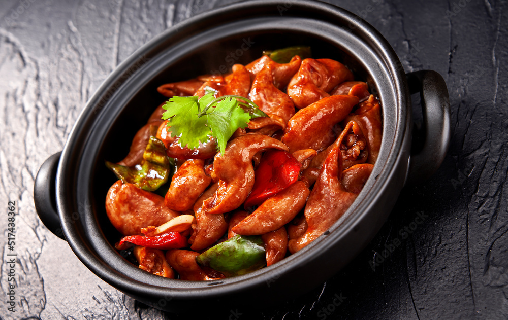 Asian gourmet pork intestine pot Stock Photo Adobe Stock