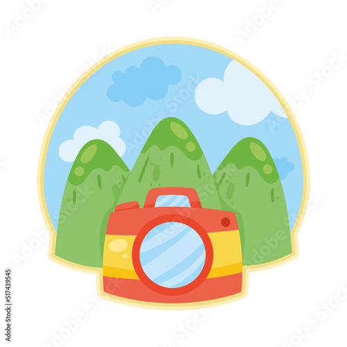 camera photographic badge