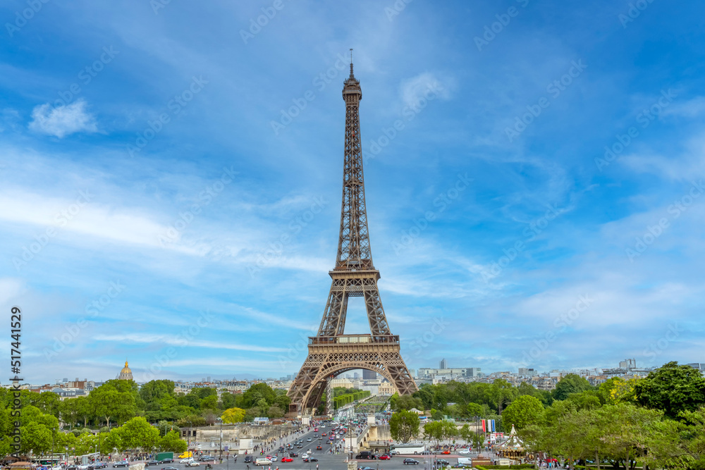 Eiffel Tower and Cirrus Clouds
