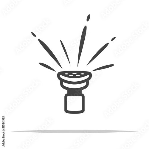 Lawn sprinkler icon vector isolated