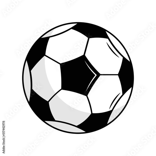 Football or soccer ball isolated on white background