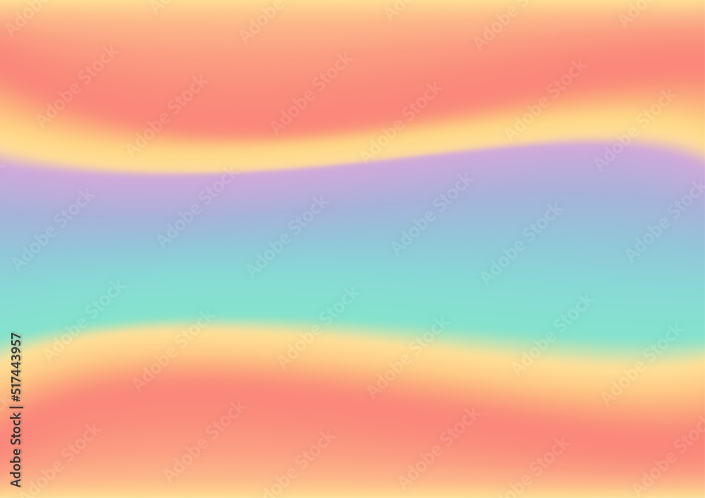 Abstract fluid gradient background orange, yellow and blue color vector illustration graphic template