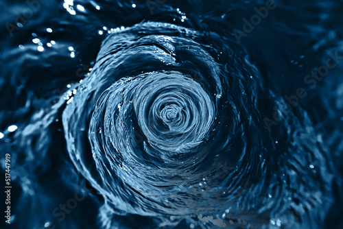Photo abstract background whirlpool water circle