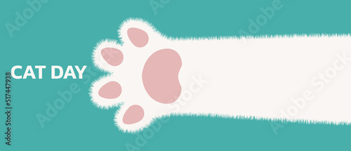 World Cat Day concept.International Cat Day. Holiday concept. Template for background, Web banner, card, poster