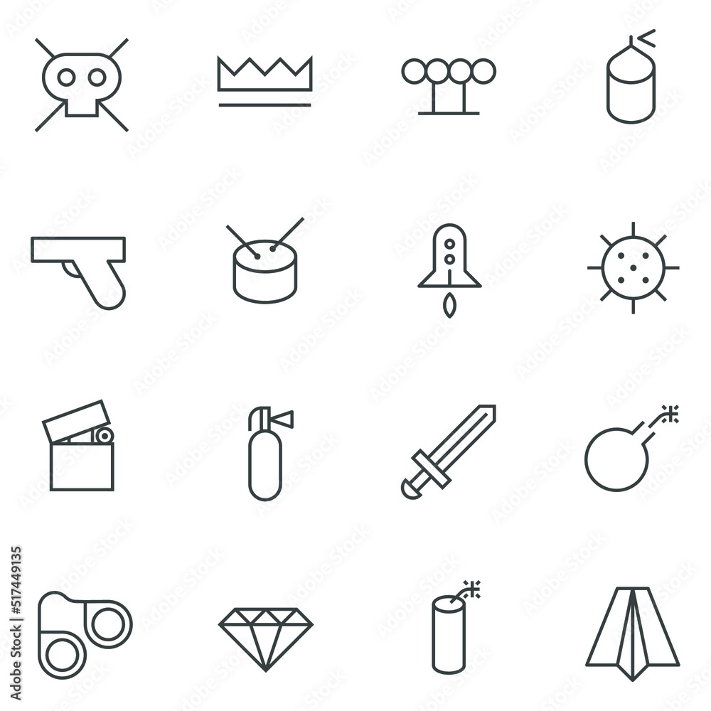 Set of universal icons for web and mobile devices Set of universal icons for web and mobile devices