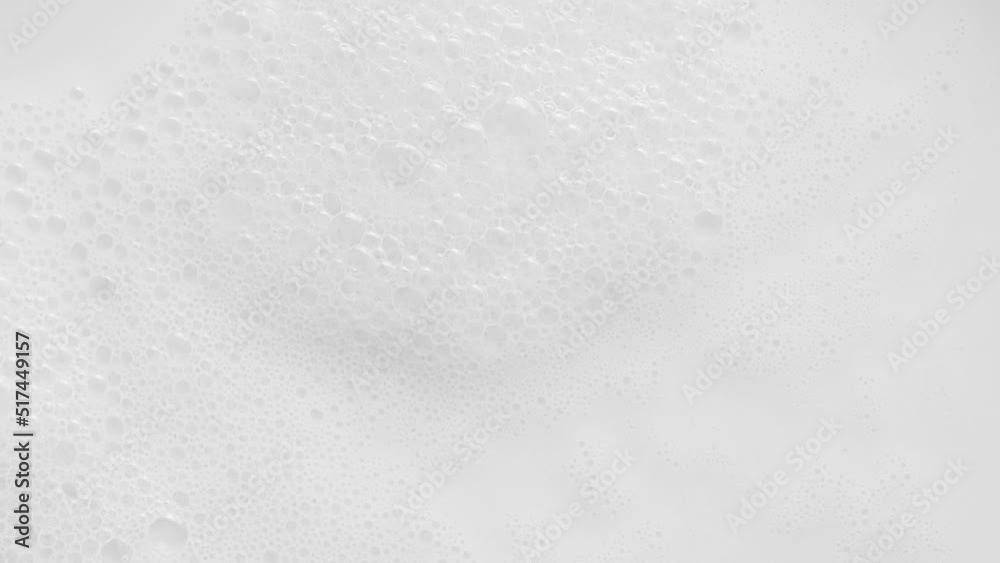 White dairy smooth foam on top of milk, foamed milk, steamed milk