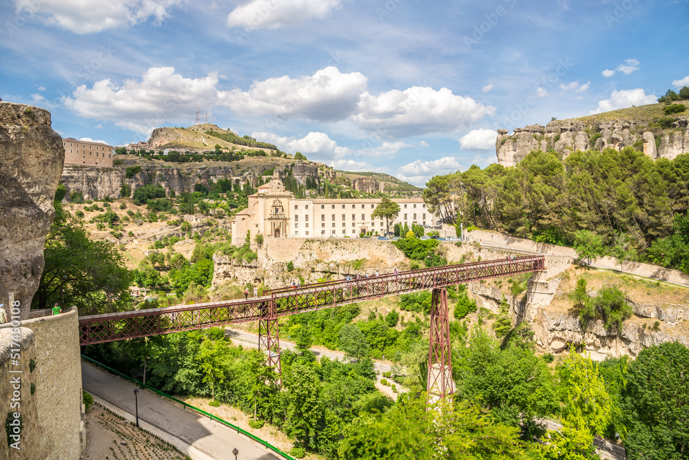 View at the Bridge of Saint Paul in Cuenca, Spain