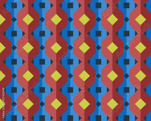 Geometric abstract seamless pattern, background, with beautiful color combination