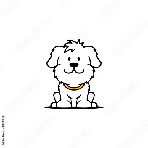 a beautiful dog illustration, perfect for a pet company